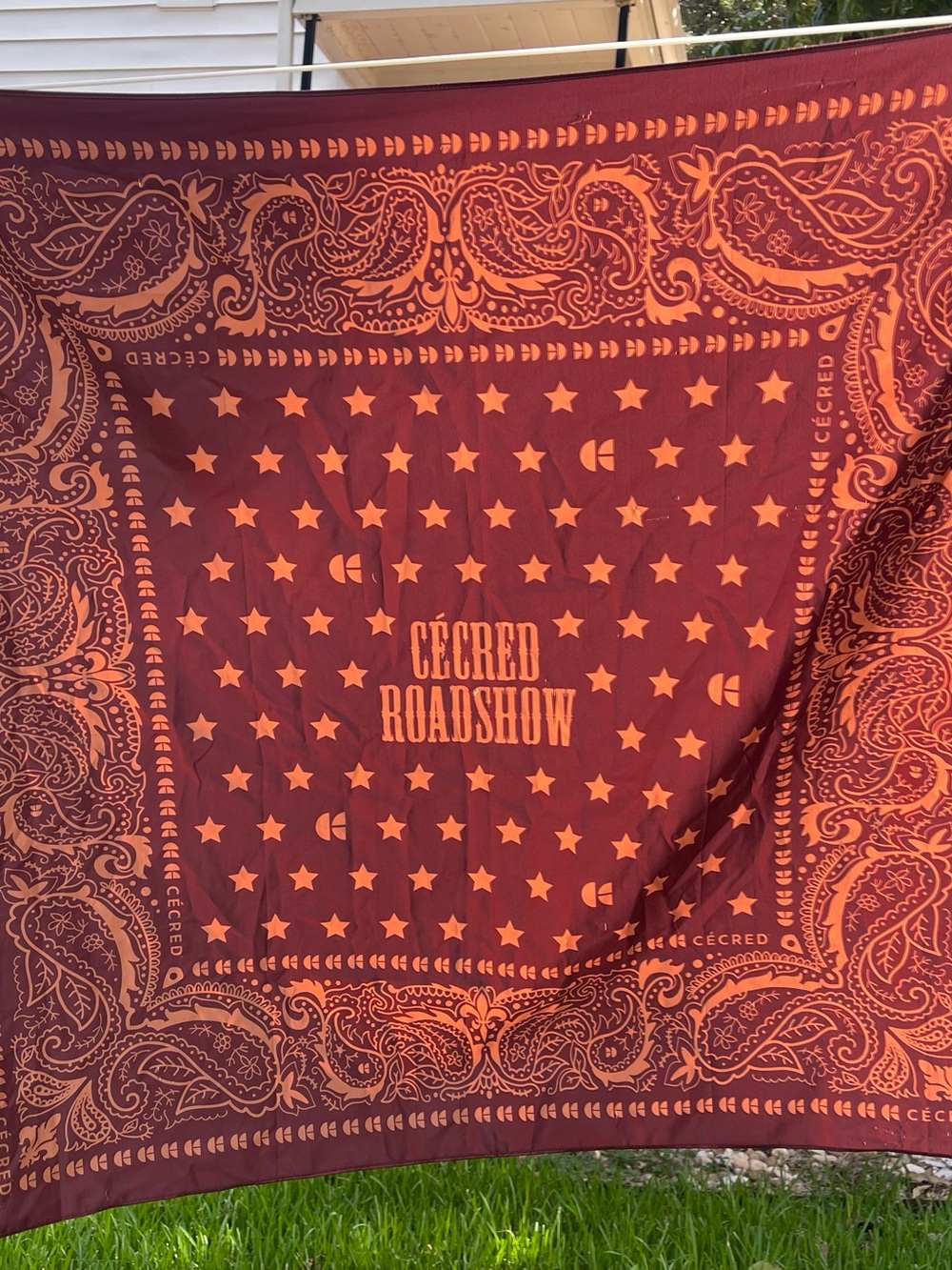 Cécred Roadshow Red Paisley Bandana Scarf, Beyoncé Cowboy Carter